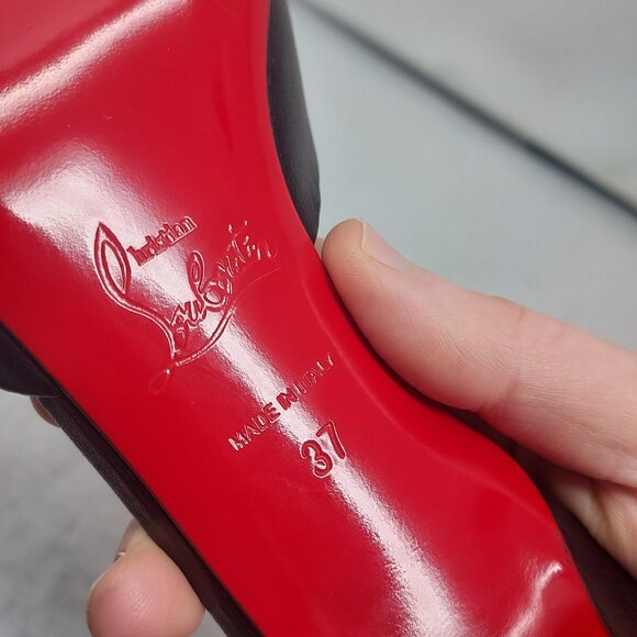 CHRISTIAN LOUBOUTIN Me Dolly Leather Black Mule Sandal - Picture 4 of 11